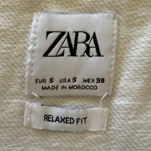 Zara Relaxed Fit Heavy Knit T Shirt Size Small - Picture 4 of 5